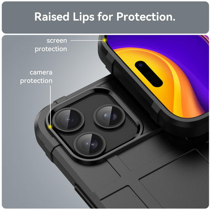 For iPhone 18 Pro Max Full Coverage Shockproof TPU Phone Case - Black - EDA006555912A