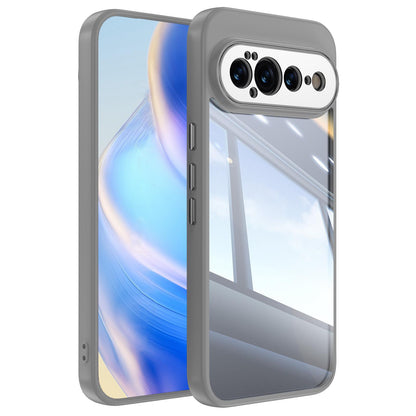 For Google Pixel 11 Acrylic Hybrid TPU Armor Shockproof Phone Case - Grey - EDA006560606D