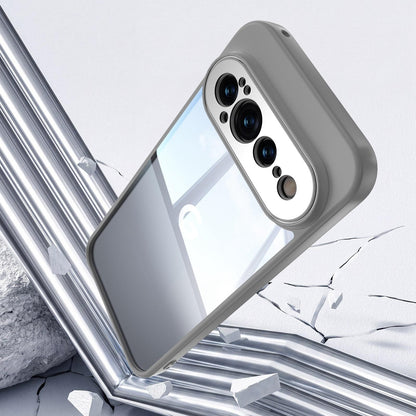 For Google Pixel 11 Acrylic Hybrid TPU Armor Shockproof Phone Case - Grey - EDA006560606D