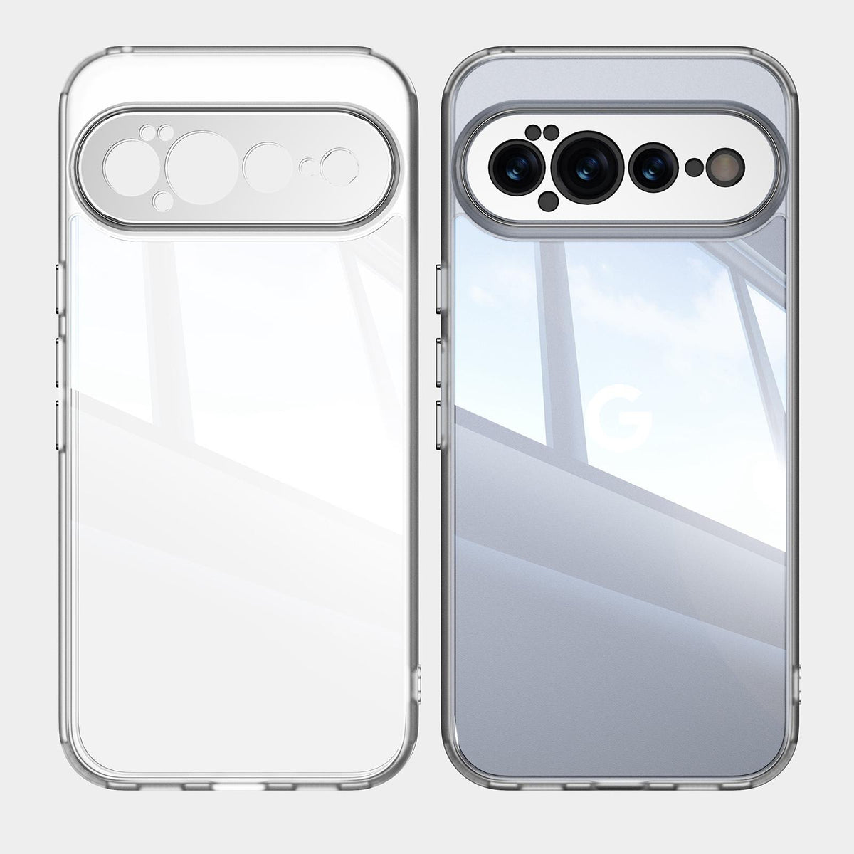 For Google Pixel 11 Acrylic Hybrid TPU Armor Shockproof Phone Case - Transparent - EDA006560606G