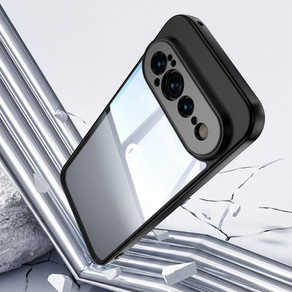 For Google Pixel 11 Pro Acrylic Hybrid TPU Armor Shockproof Phone Case - Black - EDA006560607A