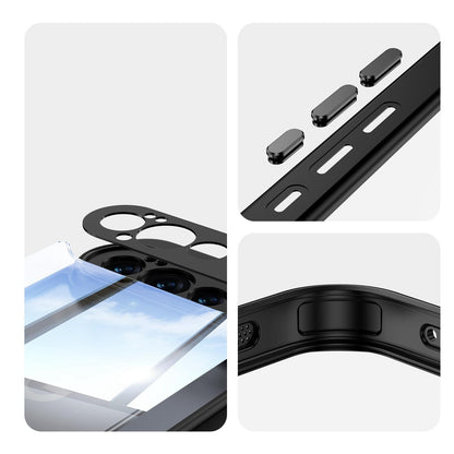 For Google Pixel 11 Pro Acrylic Hybrid TPU Armor Shockproof Phone Case - Black - EDA006560607A