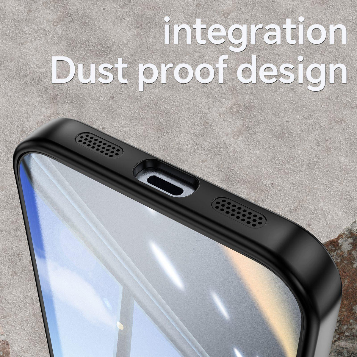 For Google Pixel 11 Pro Acrylic Hybrid TPU Armor Shockproof Phone Case - Black Red - EDA006560607B