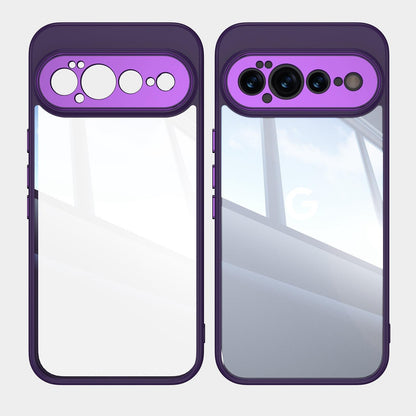 For Google Pixel 11 Pro Acrylic Hybrid TPU Armor Shockproof Phone Case - Purple - EDA006560607F