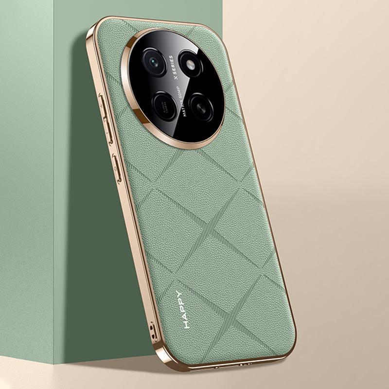 For Honor X80 Pro Max 5G Plain Leather PC Phone Case - Green - EDA006560919B
