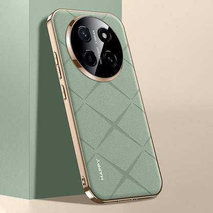For Honor X80 Pro Max 5G Plain Leather PC Phone Case - Green - EDA006560919B