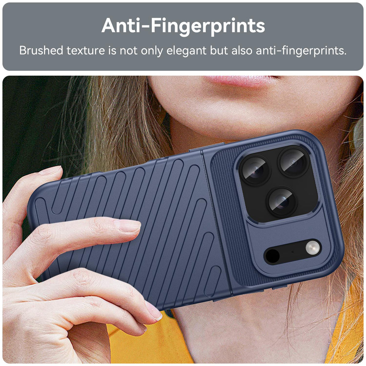 For iPhone 18 Pro Thunderbolt Shockproof Soft TPU Phone Case - Blue - EDA006566111A