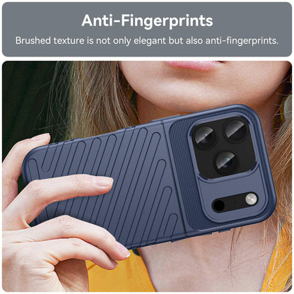 For iPhone 18 Pro Thunderbolt Shockproof Soft TPU Phone Case - Blue - EDA006566111A