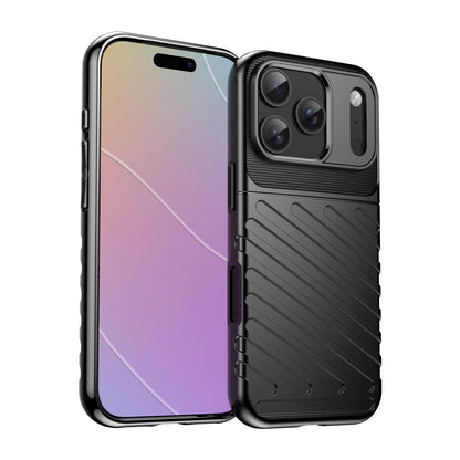 For iPhone 18 Pro Thunderbolt Shockproof Soft TPU Phone Case - Black - EDA006566111B