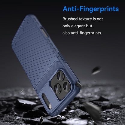 For iPhone 18 Pro Max Thunderbolt Shockproof Soft TPU Phone Case - Blue - EDA006566112A