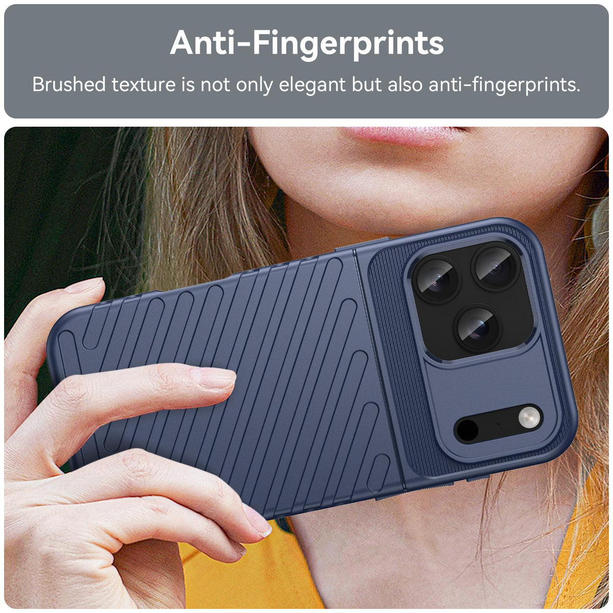 For iPhone 18 Pro Max Thunderbolt Shockproof Soft TPU Phone Case - Blue - EDA006566112A