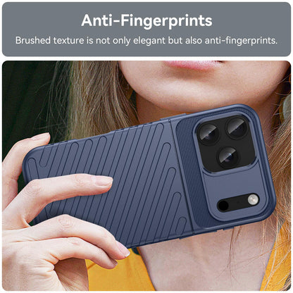 For iPhone 18 Pro Max Thunderbolt Shockproof Soft TPU Phone Case - Blue - EDA006566112A