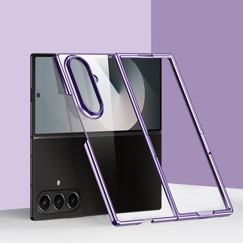 For Galaxy Z Fold8 Ultra 5G 6D Electroplating PC Shockproof Phone Case - Purple - EDA006571204A