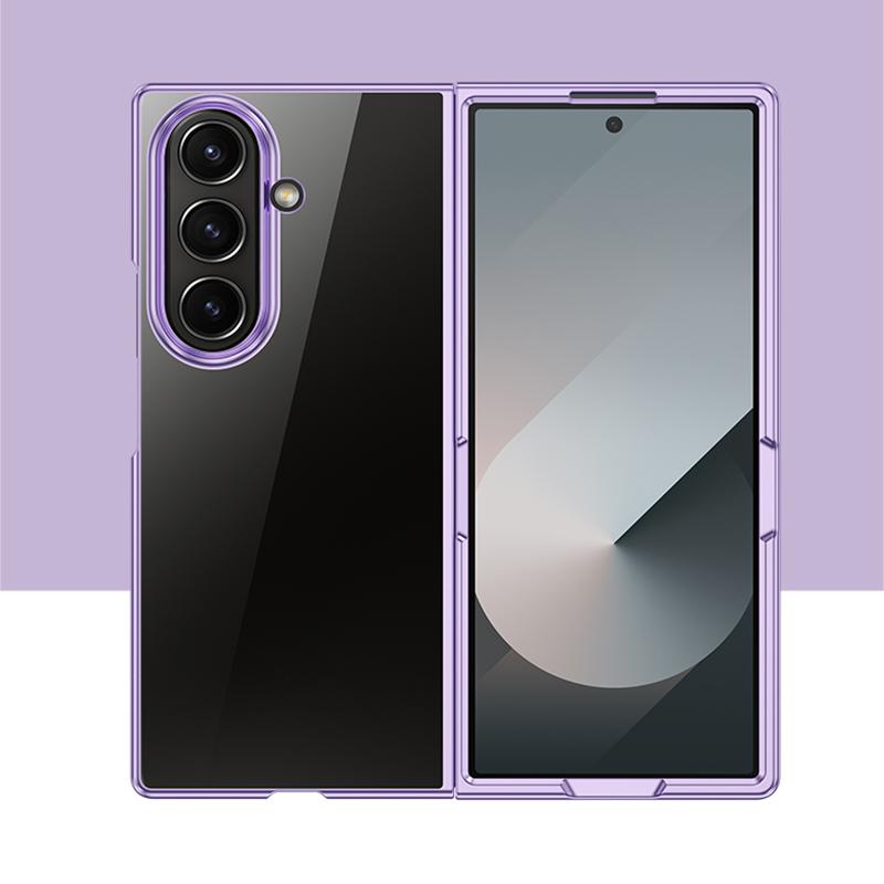 For Galaxy Z Fold8 Ultra 5G 6D Electroplating PC Shockproof Phone Case - Purple - EDA006571204A