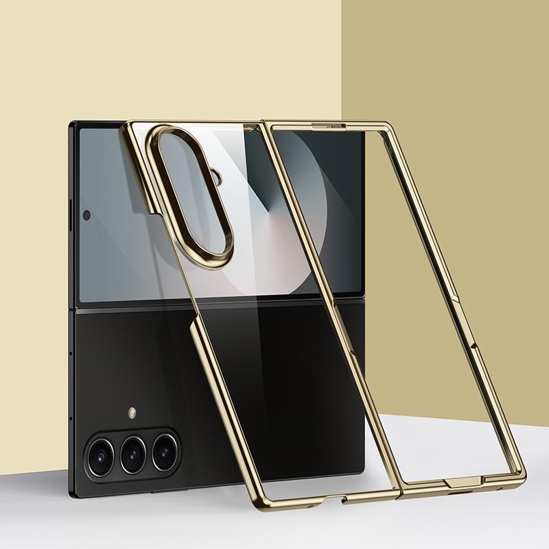 For Galaxy Z Fold8 Ultra 5G 6D Electroplating PC Shockproof Phone Case - Gold - EDA006571204B