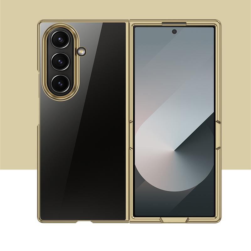 For Galaxy Z Fold8 Ultra 5G 6D Electroplating PC Shockproof Phone Case - Gold - EDA006571204B