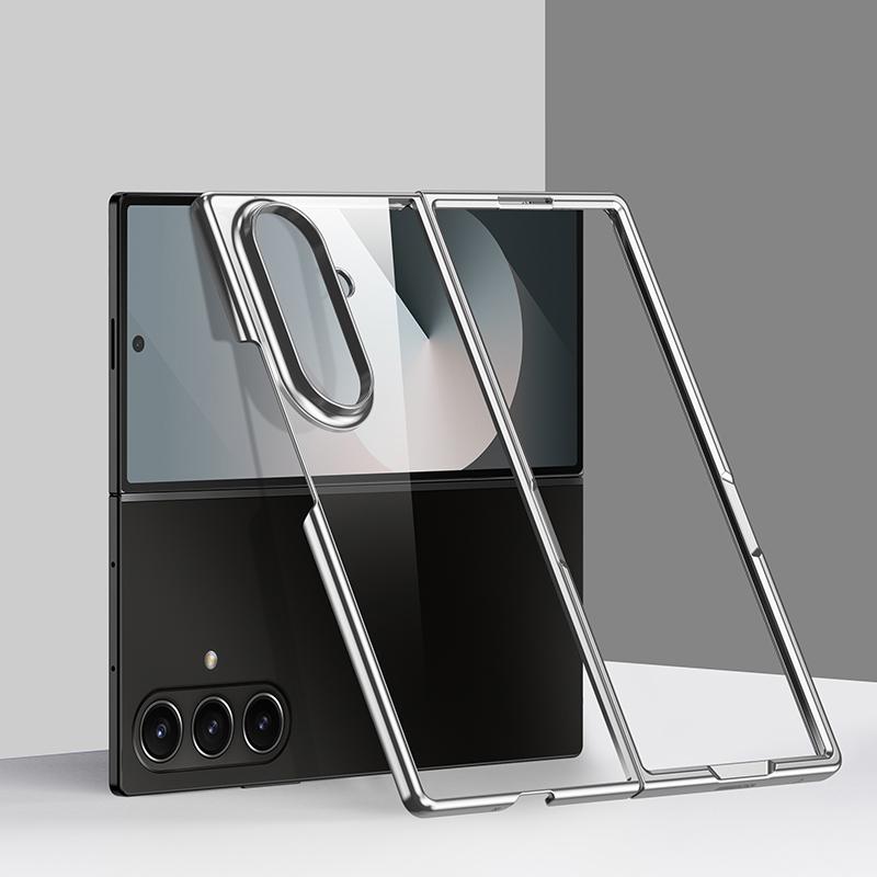 For Galaxy Z Fold8 Ultra 5G 6D Electroplating PC Shockproof Phone Case - Silver - EDA006571204C