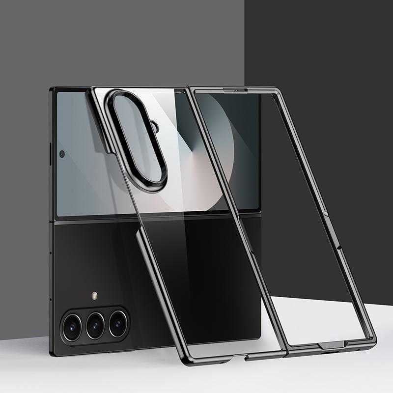 For Galaxy Z Fold8 Ultra 5G 6D Electroplating PC Shockproof Phone Case - Black - EDA006571204D