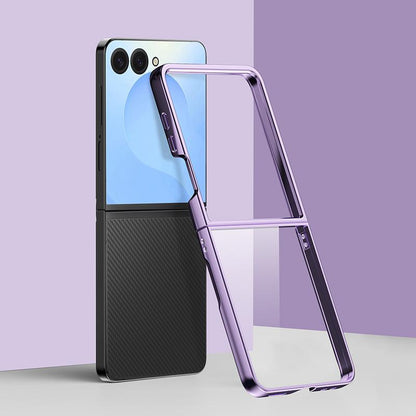For Galaxy Z Flip8 5G 6D Electroplating PC Shockproof Phone Case - Purple - EDA006571205A