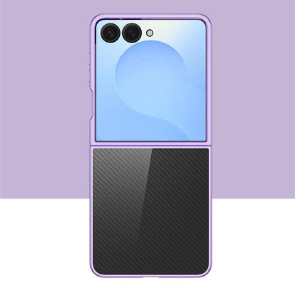 For Galaxy Z Flip8 5G 6D Electroplating PC Shockproof Phone Case - Purple - EDA006571205A