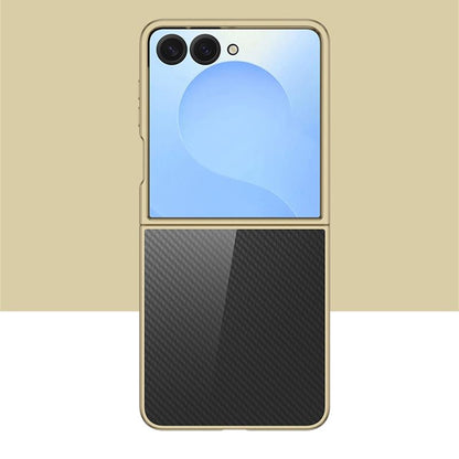 For Galaxy Z Flip8 5G 6D Electroplating PC Shockproof Phone Case - Gold - EDA006571205B