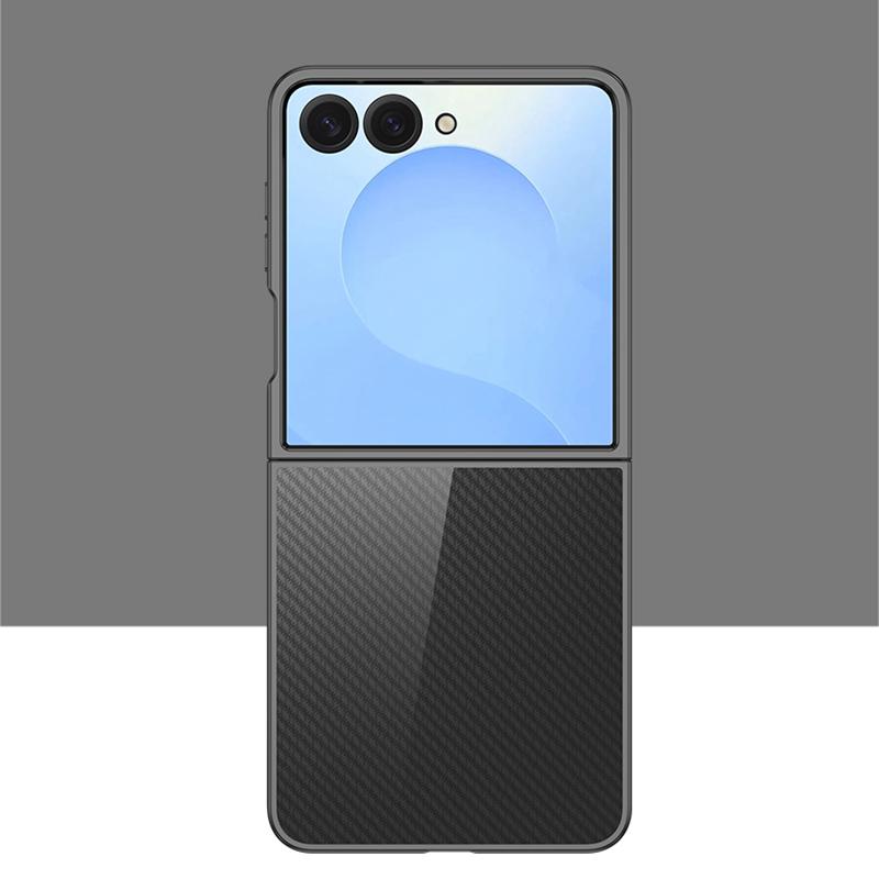 For Galaxy Z Flip8 5G 6D Electroplating PC Shockproof Phone Case - Black - EDA006571205D