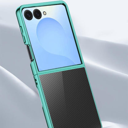 For Galaxy Z Flip8 5G 6D Electroplating PC Shockproof Phone Case - Black - EDA006571205D