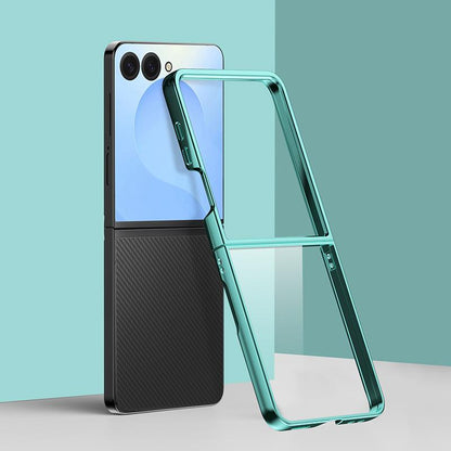 For Galaxy Z Flip8 5G 6D Electroplating PC Shockproof Phone Case - Green - EDA006571205E