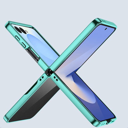 For Galaxy Z Flip8 5G 6D Electroplating PC Shockproof Phone Case - Green - EDA006571205E