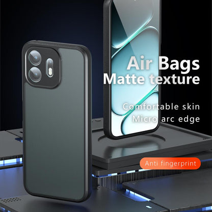 For OnePlus N6 4G Armor Precise Hole PC Hybrid TPU Phone Case - Frosted Black - EDA006573616A