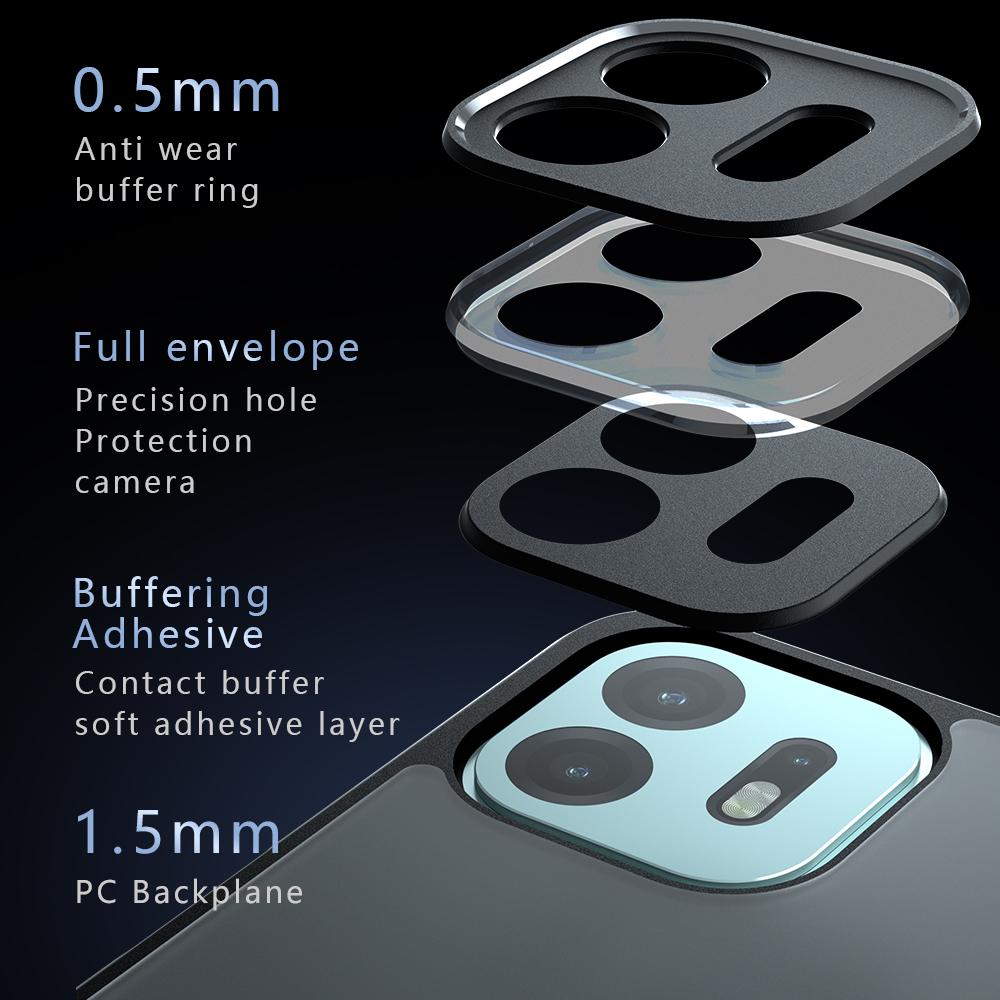 For OnePlus N6 4G Armor Precise Hole PC Hybrid TPU Phone Case - Frosted Black - EDA006573616A