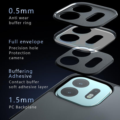 For OnePlus N6 4G Armor Precise Hole PC Hybrid TPU Phone Case - Frosted Black - EDA006573616A