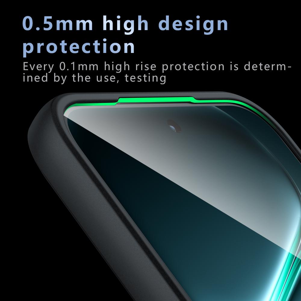 For OnePlus N6 4G Armor Precise Hole PC Hybrid TPU Phone Case - Frosted Black - EDA006573616A