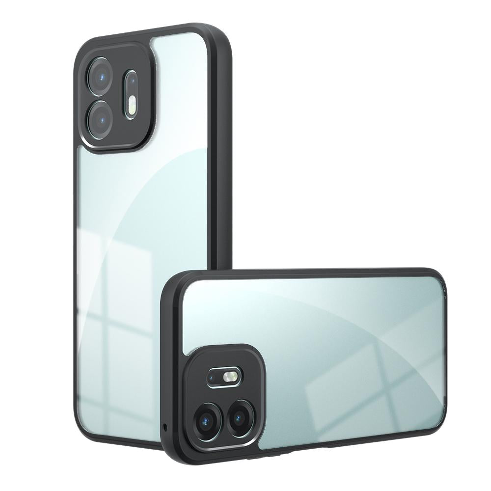 For OnePlus N6 4G Armor Precise Hole PC Hybrid TPU Phone Case - Transparent - EDA006573916A