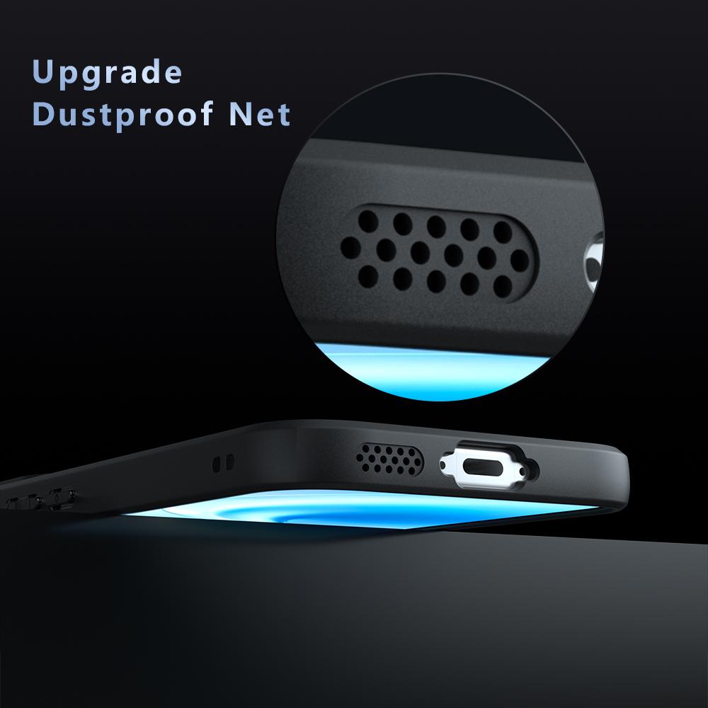 For vivo S60 / S60 Vitality 5G Armor Big Pore PC Hybrid TPU Phone Case - Transparent - EDA006574309A