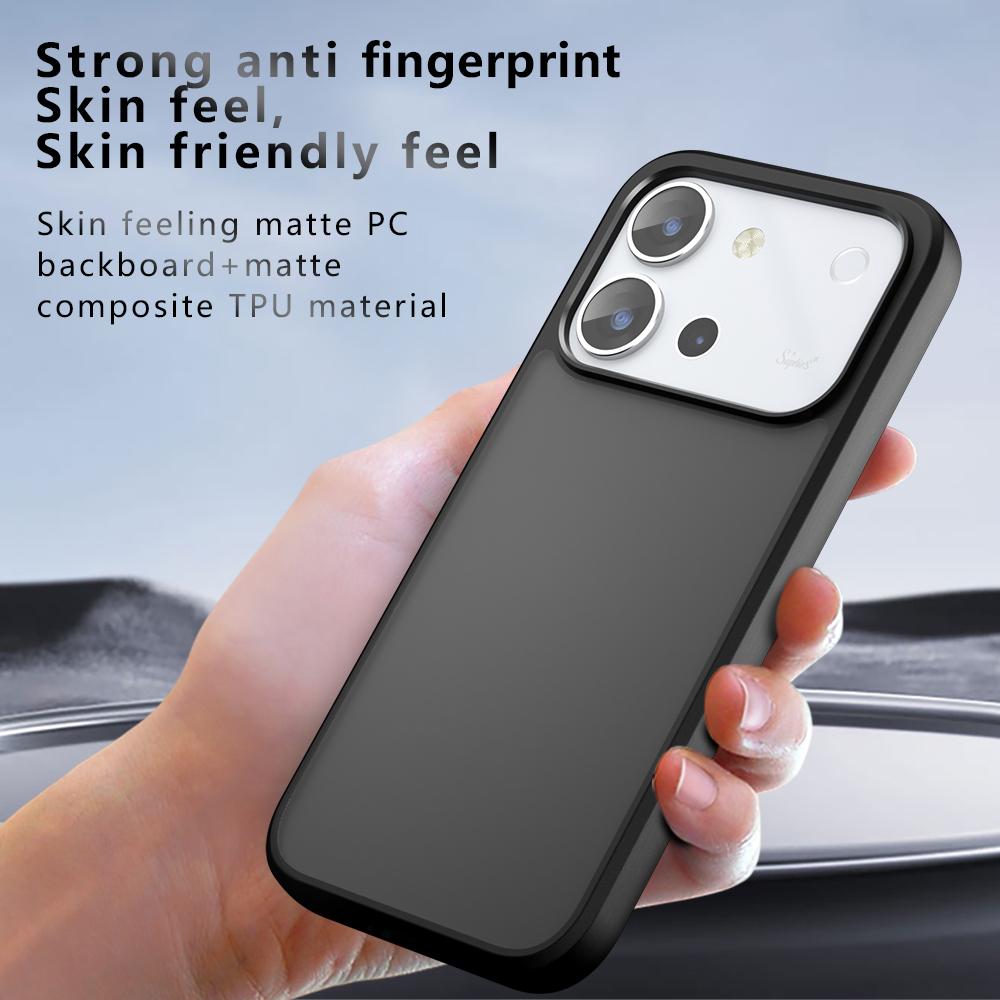For vivo S60 / S60 Vitality 5G Armor Big Pore PC Hybrid TPU Phone Case - Transparent - EDA006574309A