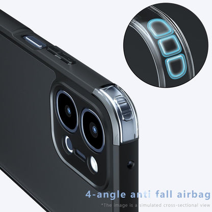 For vivo Y31d 4G / Y51 Pro 5G Armor Precise Hole PC Hybrid TPU Phone Case - Frosted Black - EDA006574427A
