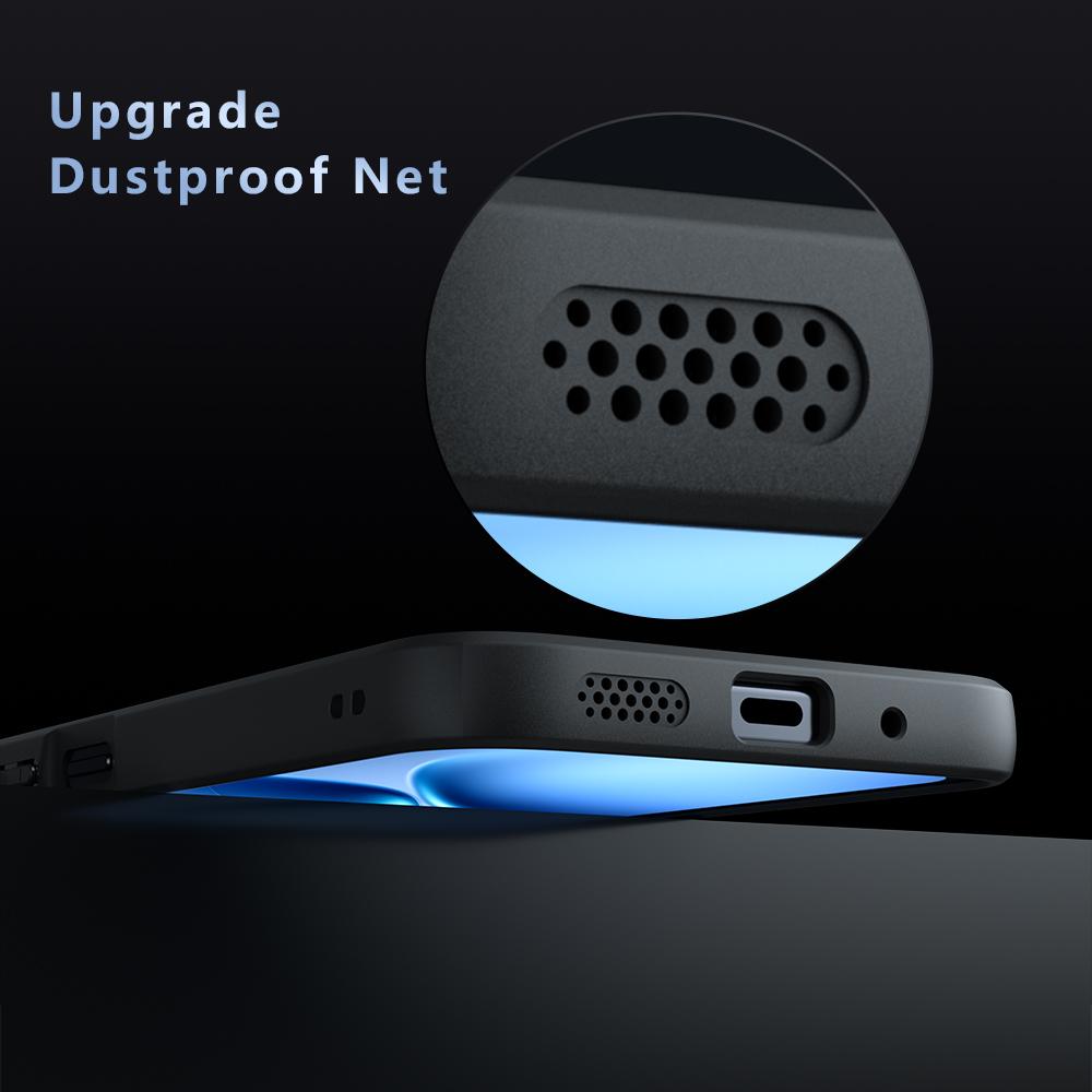 For vivo Y31d 4G / Y51 Pro 5G Armor Precise Hole PC Hybrid TPU Phone Case - Frosted Black - EDA006574427A