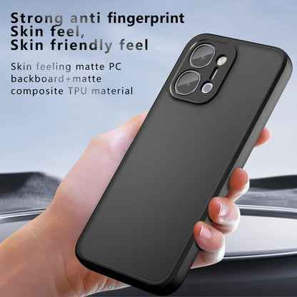 For vivo Y31d 4G / Y51 Pro 5G Armor Precise Hole PC Hybrid TPU Phone Case - Frosted Black - EDA006574427A