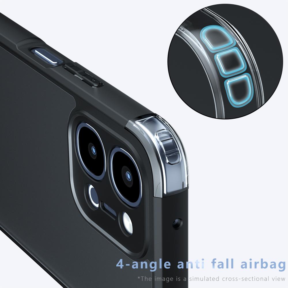 For vivo Y31d 4G / Y51 Pro 5G Armor Precise Hole PC Hybrid TPU Phone Case - Transparent - EDA006574526A