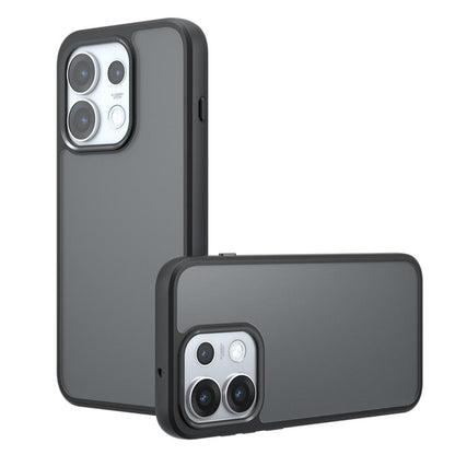 For OPPO Reno16 / Reno16 Pro Global Armor Big Pore PC Hybrid TPU Phone Case - Frosted Black - EDA006575003A