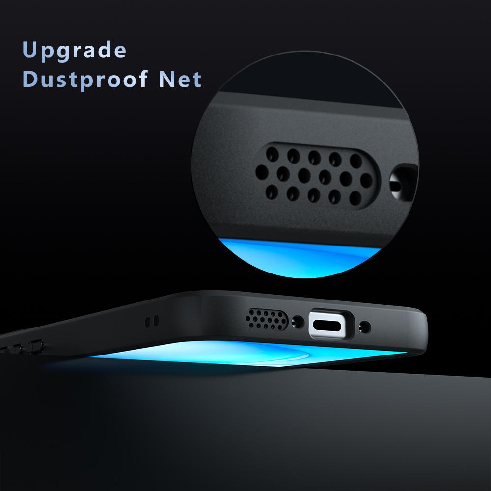 For OPPO Reno16 / Reno16 Pro Global Armor Big Pore PC Hybrid TPU Phone Case - Frosted Black - EDA006575003A
