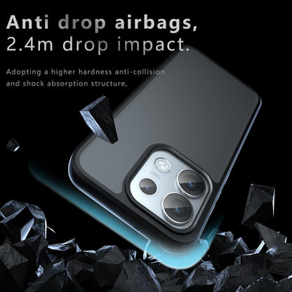 For OPPO Reno16 / Reno16 Pro Global Armor Big Pore PC Hybrid TPU Phone Case - Transparent - EDA006575103A