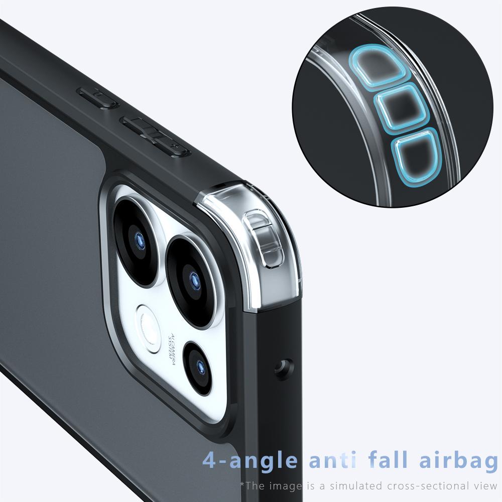 For OPPO Reno16 / Reno16 Pro Global Armor Big Pore PC Hybrid TPU Phone Case - Transparent - EDA006575103A