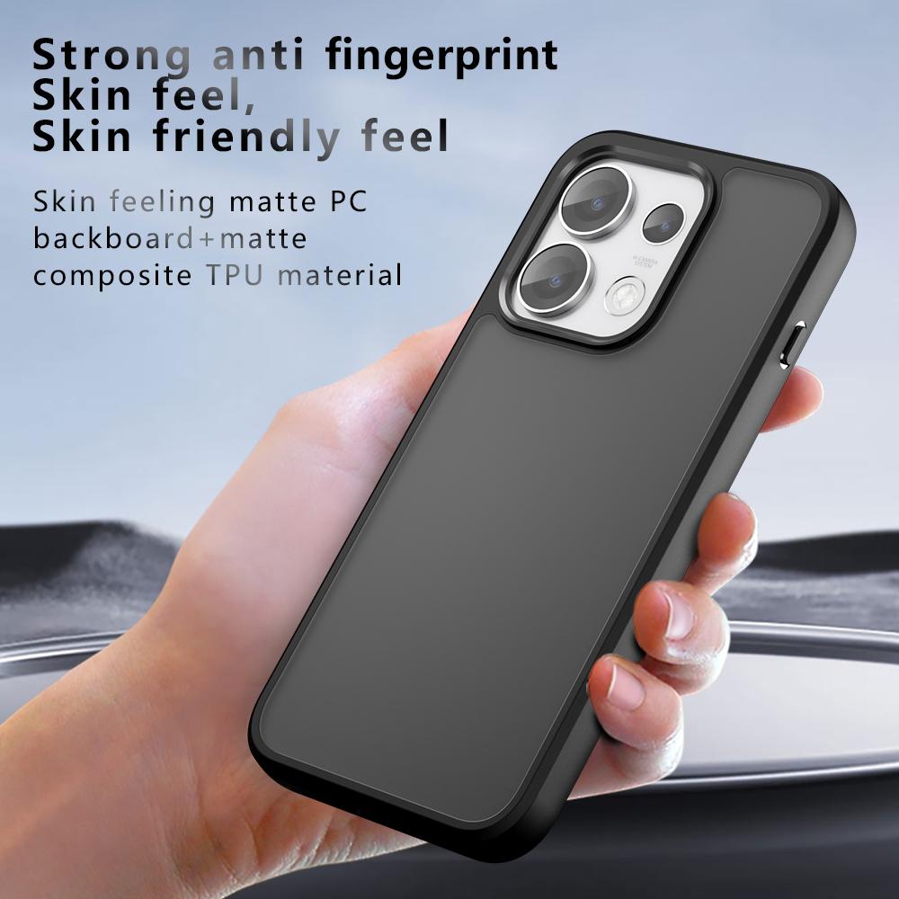 For OPPO Reno16 / Reno16 Pro Global Armor Big Pore PC Hybrid TPU Phone Case - Transparent - EDA006575103A