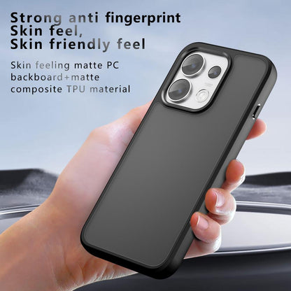 For OPPO Reno16 / Reno16 Pro Global Armor Big Pore PC Hybrid TPU Phone Case - Transparent - EDA006575103A