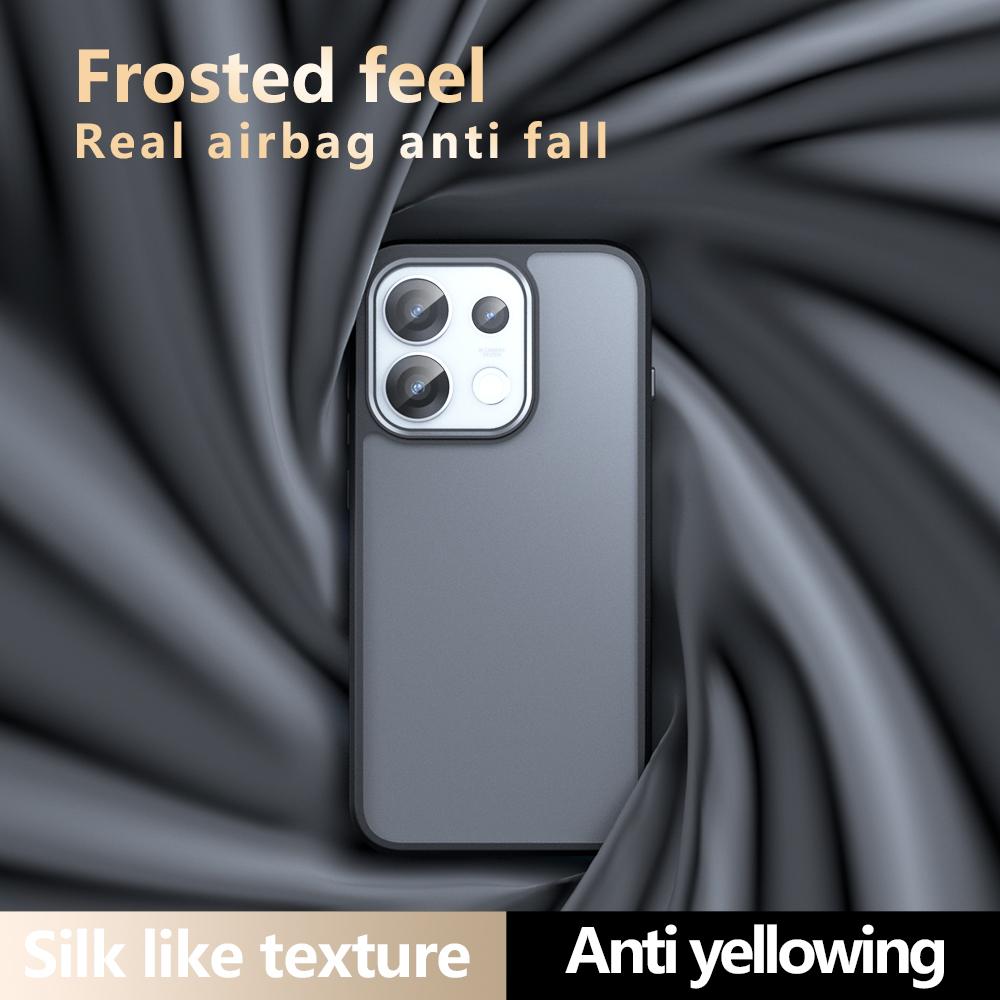 For OPPO Reno16 / Reno16 Pro Global Armor Big Pore PC Hybrid TPU Phone Case - Transparent - EDA006575103A