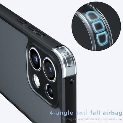 For OPPO Reno16 F / Reno16 FS / Reno16c Armor Precise Hole PC Hybrid TPU Phone Case - Frosted Black - EDA006575321A
