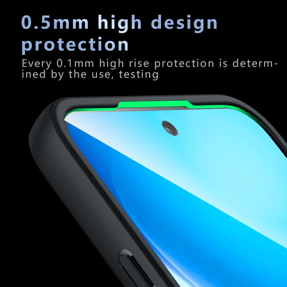 For OPPO Reno16 F / Reno16 FS / Reno16c Armor Precise Hole PC Hybrid TPU Phone Case - Frosted Black - EDA006575321A