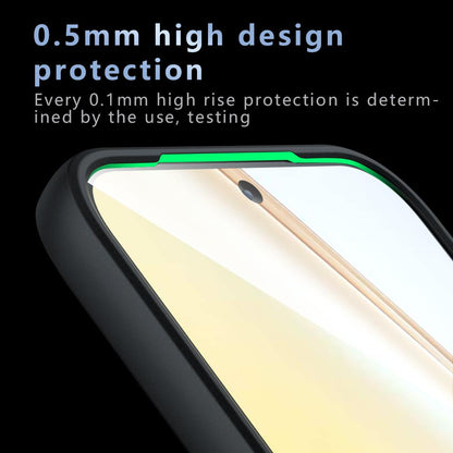 For Honor X80 Pro Max Armor Precise Hole PC Hybrid TPU Phone Case - Frosted Black - EDA006576220A